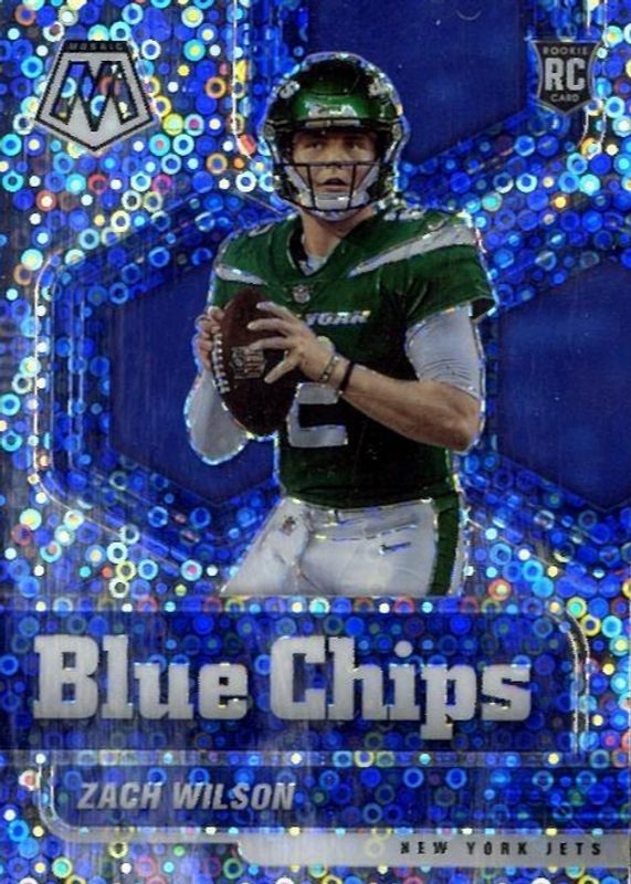 Zach Wilson 2021 Mosaic #2 Blue Chips - No Huddle Rookie BGS 10 PRISTINE