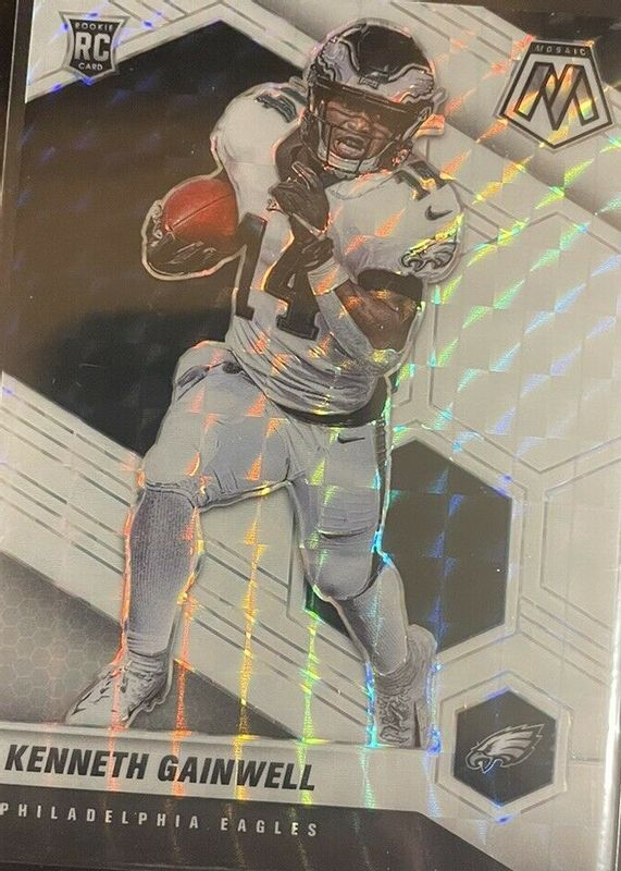 Kenneth Gainwell 2021 Mosaic #339 White /25 Rookie RAW