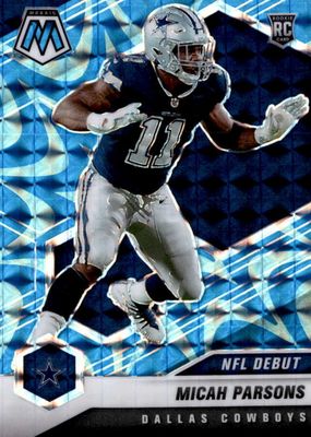 2021 Mosaic #257 NFL Debut - Reactive Blue