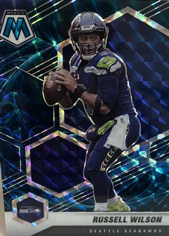 Russell Wilson 2021 Mosaic #179 Genesis /(SSP) RAW