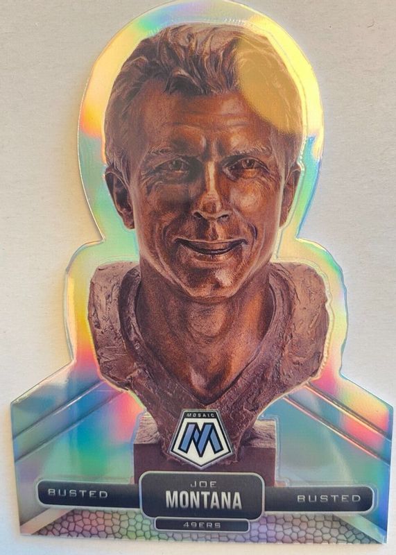 Joe Montana 2021 Mosaic #BU-5 Busted /(SSP) RAW