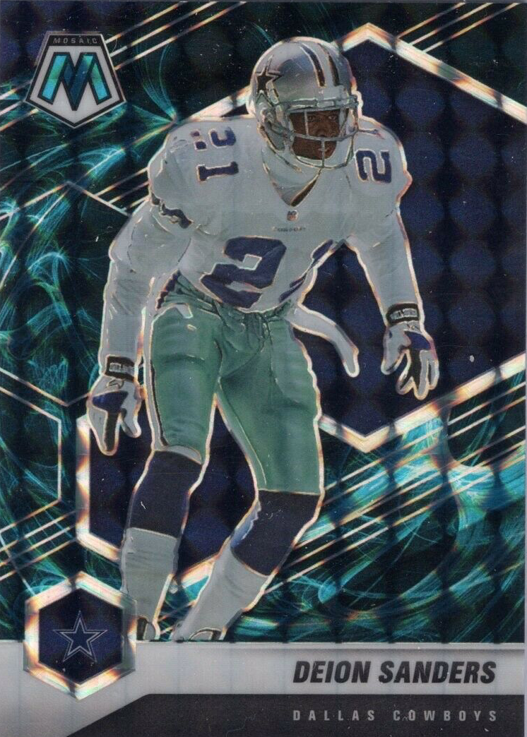 Deion Sanders 2021 Mosaic #63 Genesis /(SSP) Price Guide