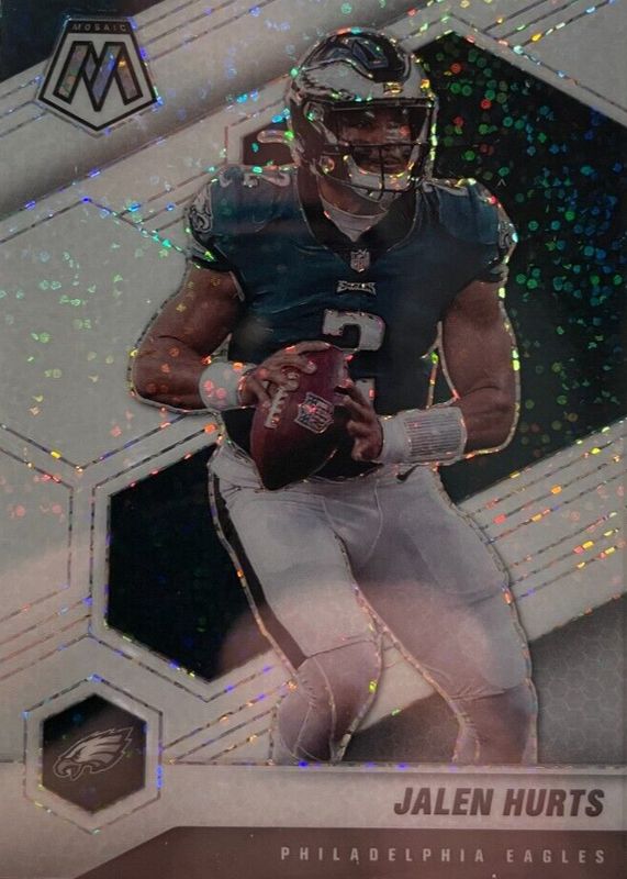 Jalen Hurts 2021 Mosaic #160 White Sparkle /(SSP) RAW