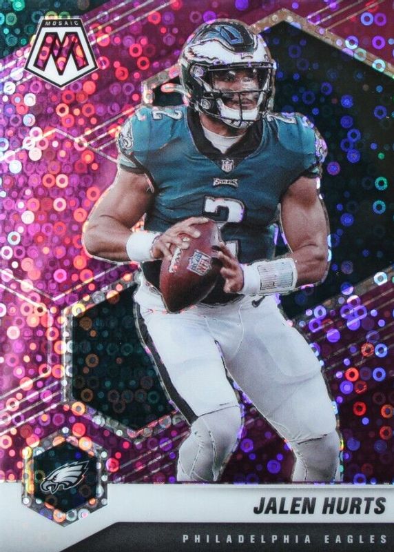 Jalen Hurts 2021 Mosaic #160 No Huddle Purple /50 RAW