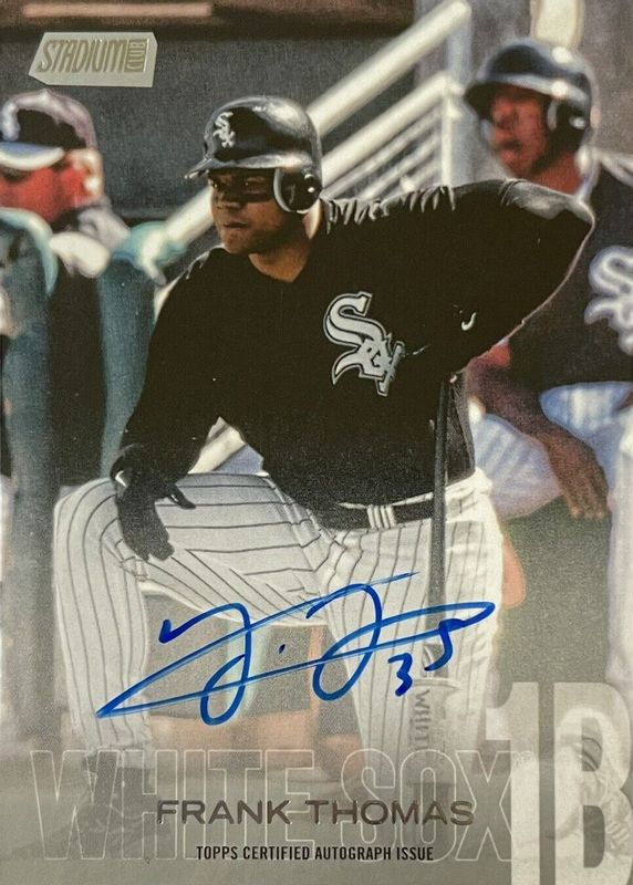 Frank Thomas 2018 Stadium Club #SCA-FT Autographs RAW