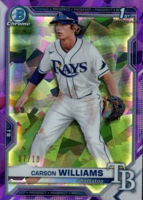 2021 Bowman Draft Sapphire Edition #BDC-180 Chrome - Purple /10 (1st)