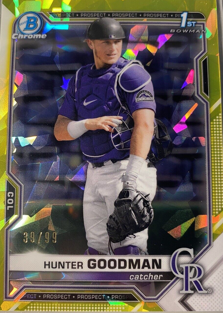 Hunter Goodman 2021 Bowman Draft Sapphire Edition #BDC-66 Chrome 