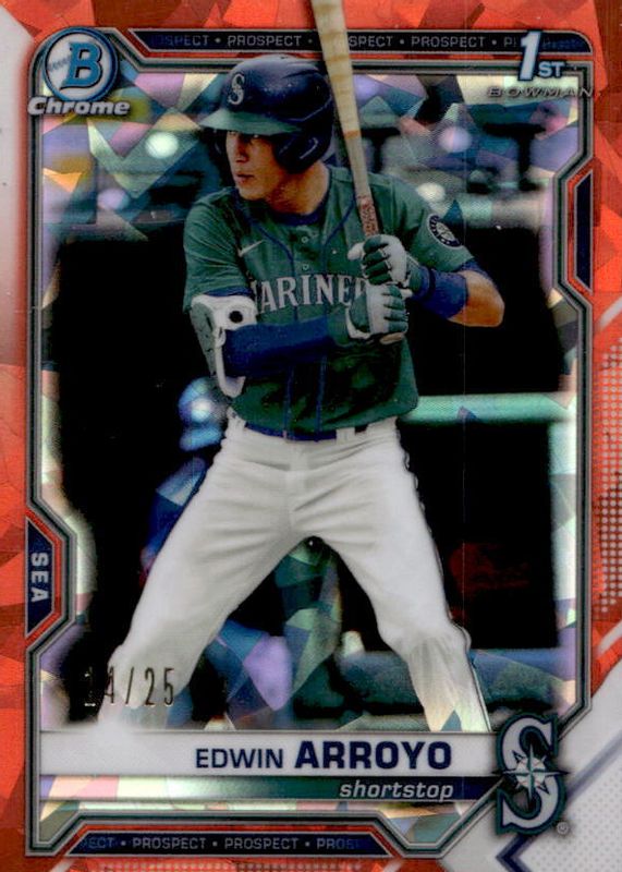 2021 Bowman Draft Sapphire Edition #BDC-74 Chrome - Orange /25 (1st)