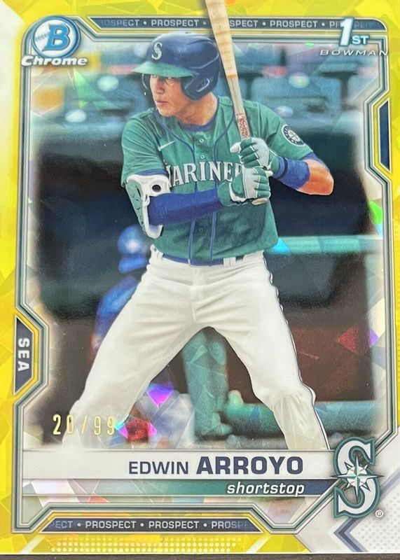 2021 Bowman Draft Sapphire Edition #BDC-74 Chrome - Yellow /99 (1st)