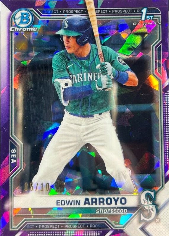 2021 Bowman Draft Sapphire Edition #BDC-74 Chrome - Purple /10 (1st)