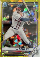 Cal Conley 2021 Bowman Draft Sapphire Edition #BDC-70 Chrome - Yellow ...