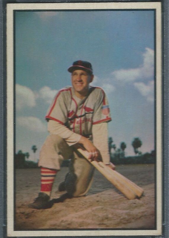 Enos Slaughter 1953 Bowman Color #81 Base SGC 4.5