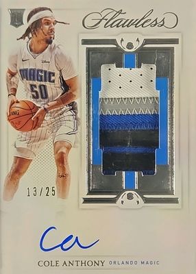 2020 Flawless #VPA-COL Vertical Patch Autographs (/25)