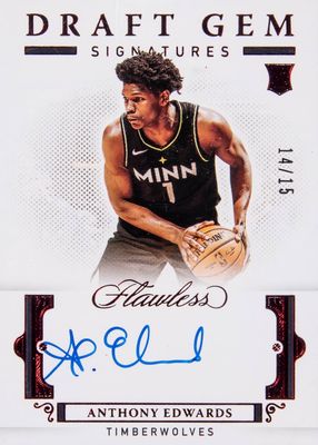 2020 Flawless #DG-AEW Draft Gem Signatures - Ruby /15