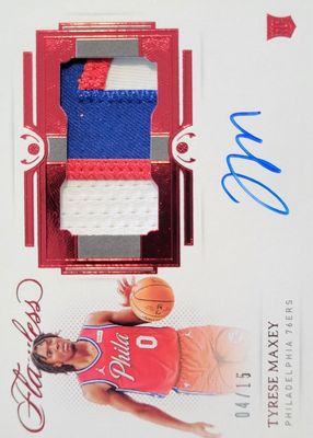 2020 Flawless #HPA-MAX Horizontal Patch Autographs - Ruby /15