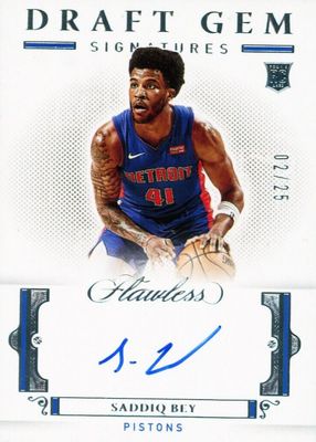 2020 Flawless #DG-SDB Draft Gem Signatures /25