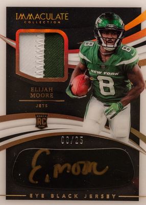 2021 Immaculate #REB-EM Immaculate Rookie Eye Black Jersey Autographs - Gold (/25)