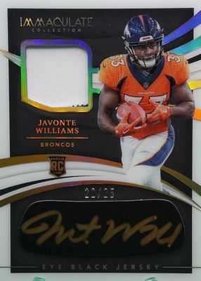 2021 Immaculate #REB-JWI Immaculate Rookie Eye Black Jersey Autographs - Gold (/25)