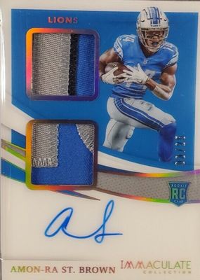 2021 Immaculate #ISP-ASB Immaculate Rookie Signature Patches - Gold /25