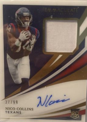 2021 Immaculate #130 Rookie Patch Auto /99