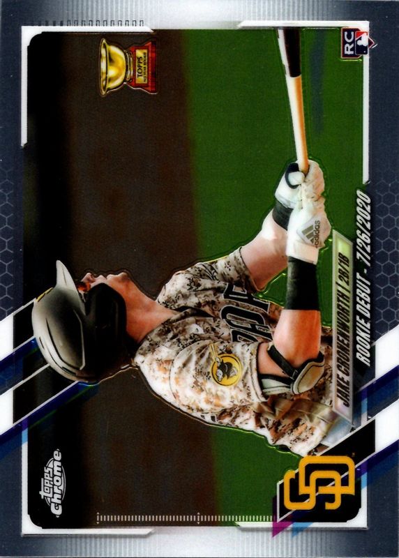 Jake Cronenworth 2021 Topps Chrome Update #USC25 Rookie Debut RAW