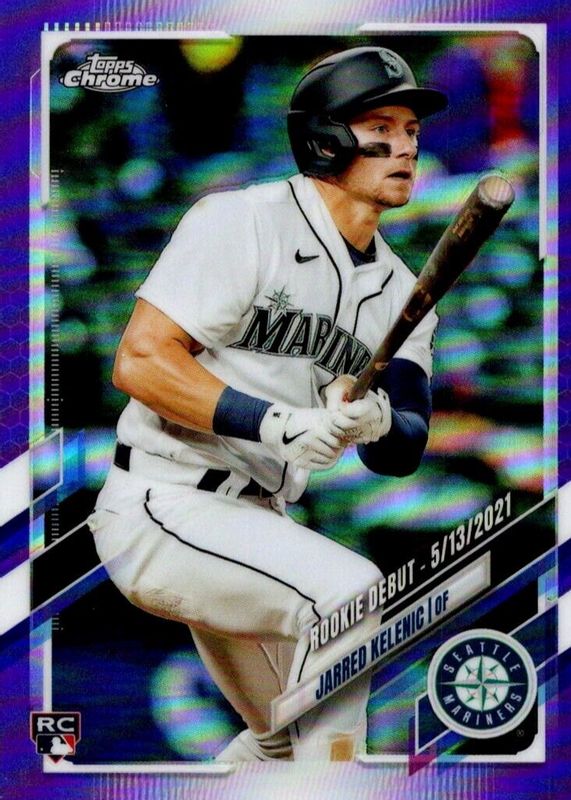 Jarred Kelenic 2021 Topps Chrome Update #USC2 Rookie Debut - Purple Refractor Rookie SGC 9.5