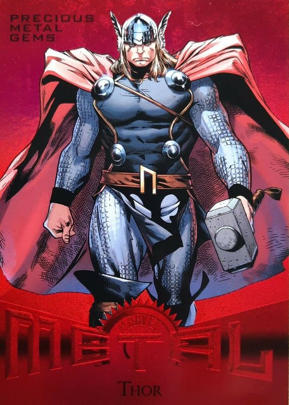 Thor 2013 Fleer Retro #10 Precious Metal Gems Red /100 RAW