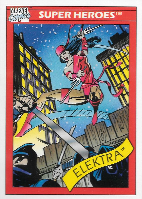 Elektra 1990 Impel Marvel Universe #49 Base BGS 9