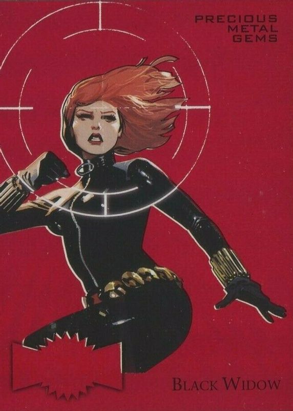 Black Widow 2015 Fleer Retro #4 Precious Metal Gems Red /100 PSA 7