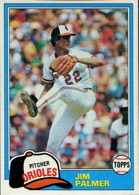 Jim Palmer 1981 Topps #210 Base PSA 8