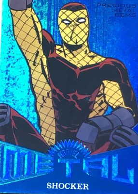 2017 Fleer Ultra Spider-Man #MM2 Precious Metal Gems Blue /49