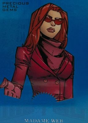 2017 Fleer Ultra Spider-Man #MM3 Precious Metal Gems Blue /49