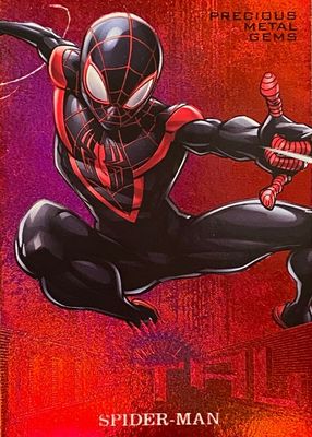 2017 Fleer Ultra Spider-Man #MM50 Precious Metal Gems Red /99