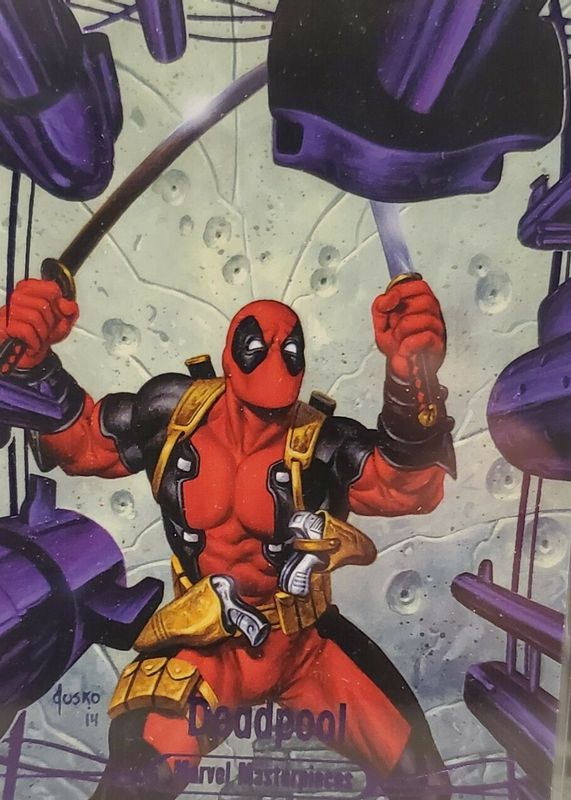 Deadpool 2016 Upper Deck Marvel Masterpieces #84 Epic Purple Foil /199 RAW