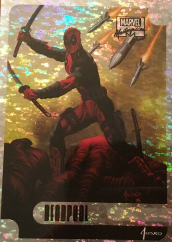 Deadpool 2016 Upper Deck Marvel Masterpieces #12 Speckle Holofoil /99 SGC 9