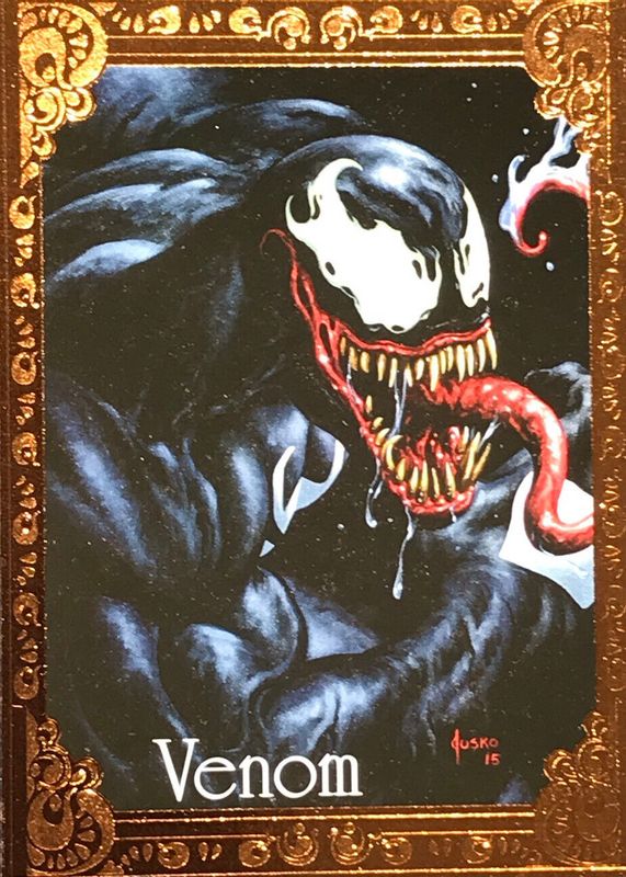 Venom 2016 Upper Deck Marvel Masterpieces #100 Canvas Gallery /99 BGS 8.5