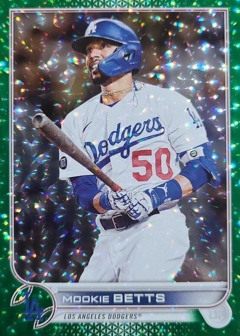 Mookie Betts 2022 Topps #50 Green Foil /499 Price Guide