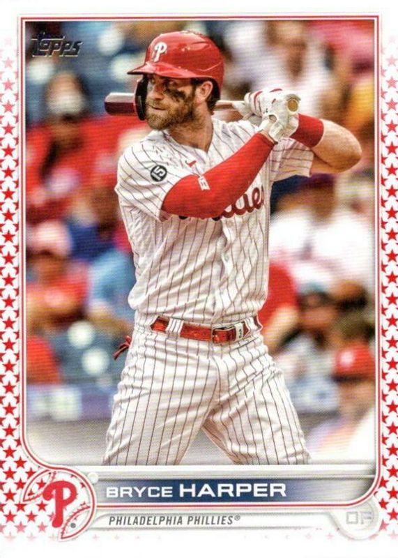 Bryce Harper 2022 Topps #250 Independence Day /76 RAW