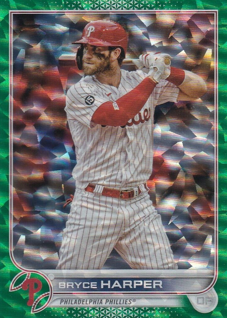 Bryce Harper 2022 Topps #250 Green Foil /499 PSA 10 Price Guide 