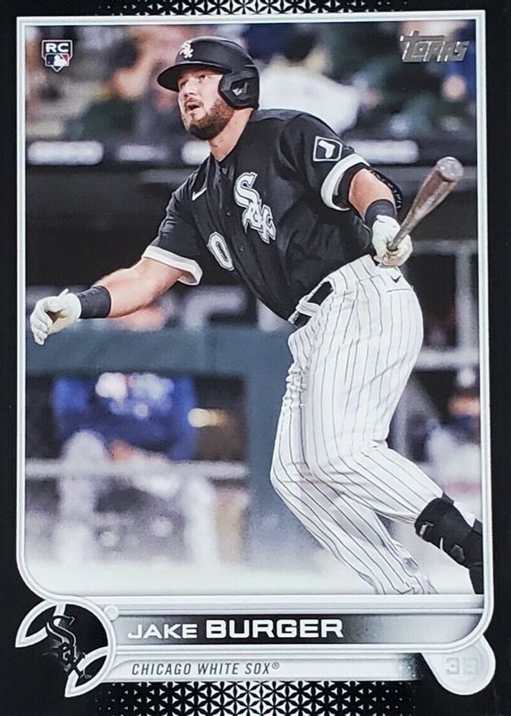 Jake Burger 2022 Topps #186 Black /71 Rookie RAW