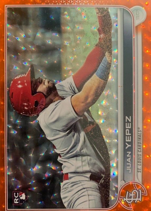 Juan Yepez 2022 Topps #506 Orange Foil /299 Rookie RAW