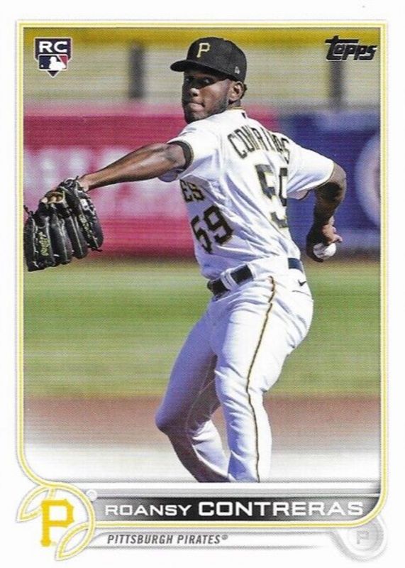 Roansy Contreras 2022 Topps #543 SP Variation Rookie RAW