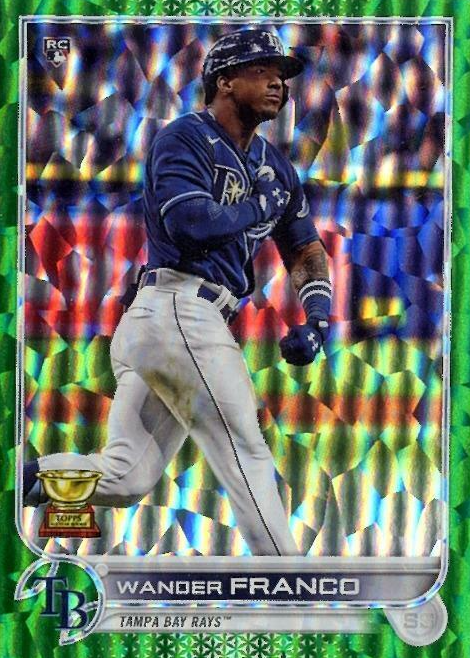 Wander Franco 2022 Topps #215 Green Foil /499 Price Guide 