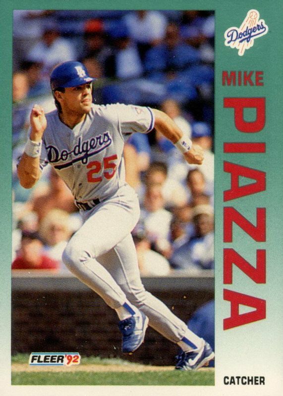 Mike Piazza 1992 Fleer Update #U-92 Base Rookie PSA 7