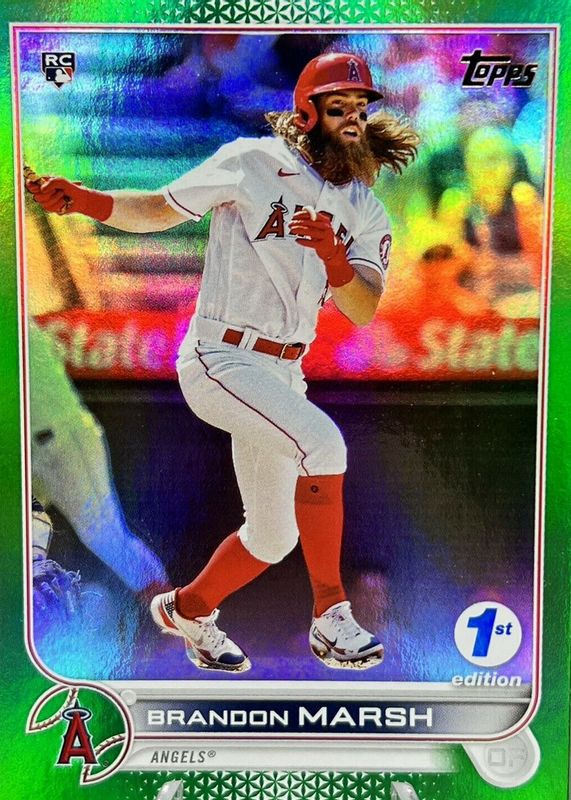 Brandon Marsh 2022 Topps 1st Edition #243 Green /150 Rookie RAW