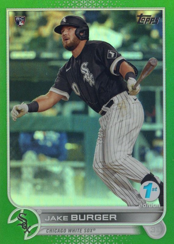 Jake Burger 2022 Topps 1st Edition #186 Green /150 Rookie RAW