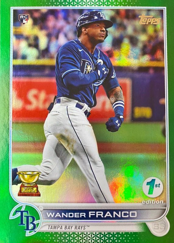 Wander Franco 2022 Topps 1st Edition #215 Green /150 Rookie SGC 10