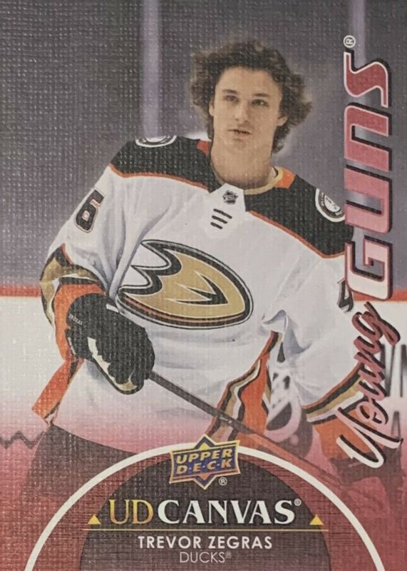 Trevor Zegras 2021 Upper Deck #C117 Young Guns Canvas Rookie RAW