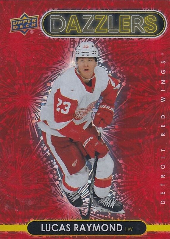 Lucas Raymond 2021 Upper Deck #DZ-68 Dazzlers - Red Rookie SGC 10