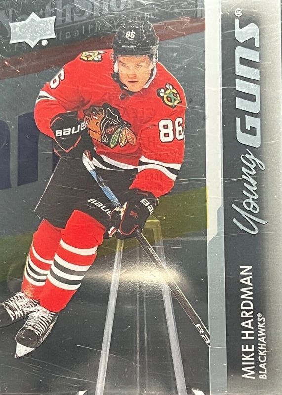 Mike Hardman 2021 Upper Deck #208 Young Guns - Clear Cut Exclusives Rookie RAW